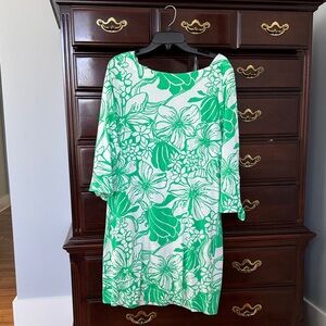 Lilly Pulitzer Green and White Floral dress